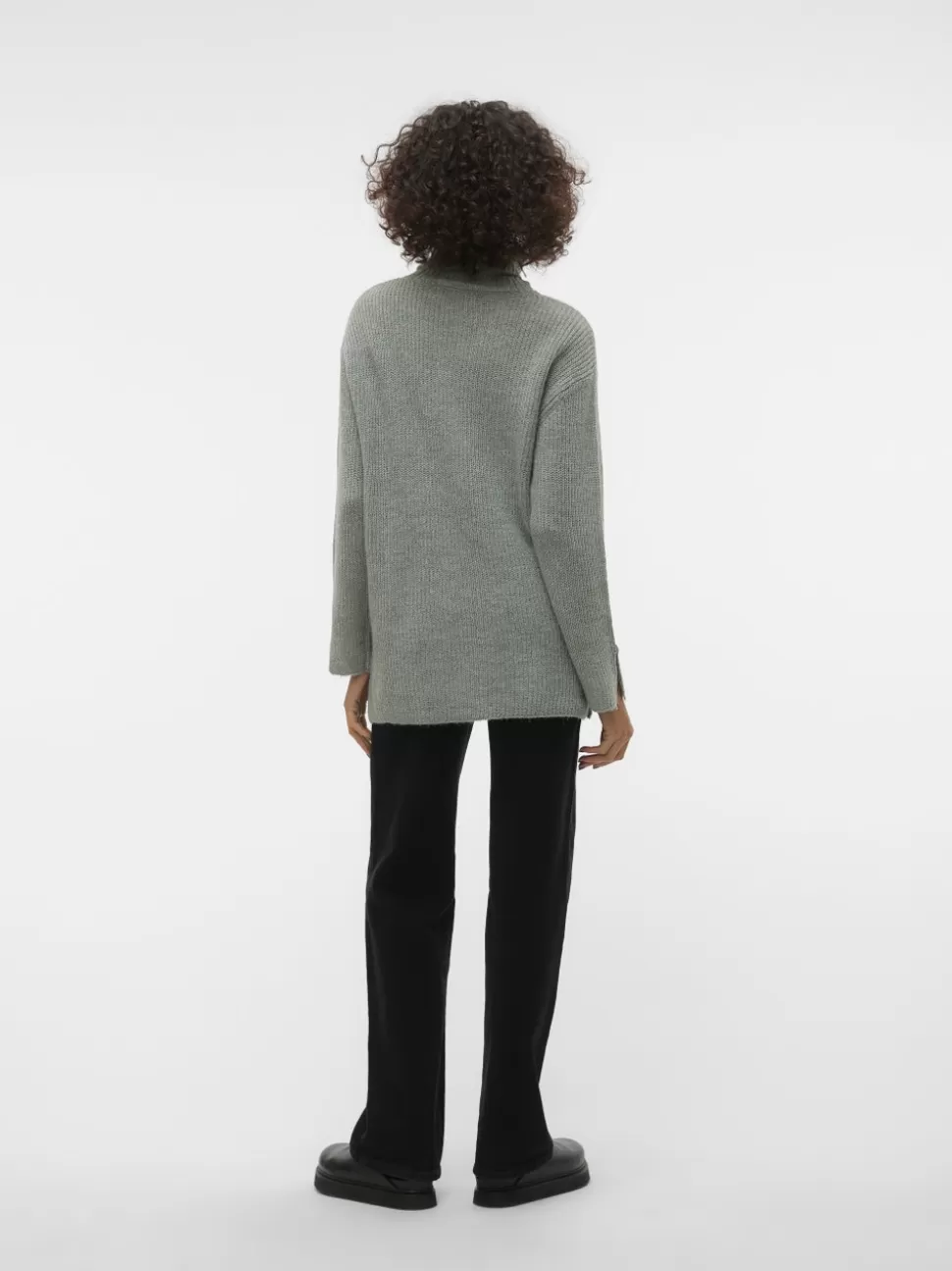 Stickat^VERO MODA VMRIKI Pullover Chinois Green