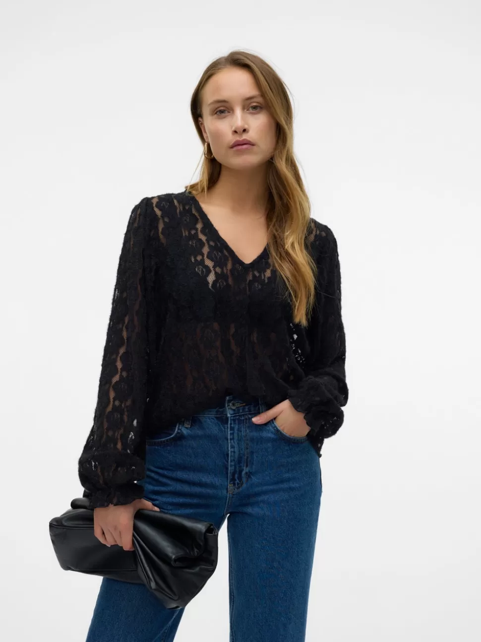 Toppar^VERO MODA VMRIRI Topp Black