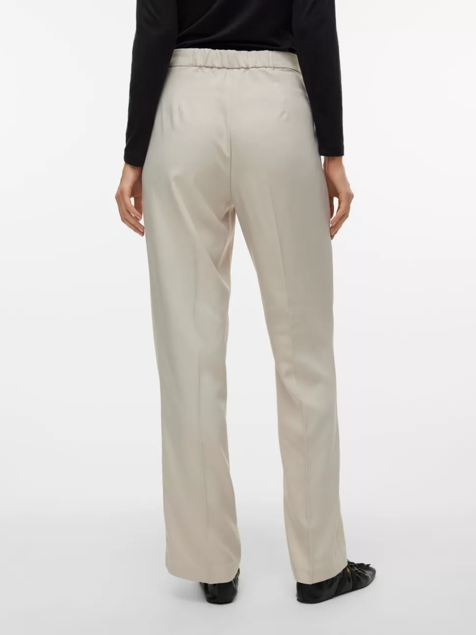 Byxor | Basics^VERO MODA VMRITA Medelhög Midja Byxor Silver Lining