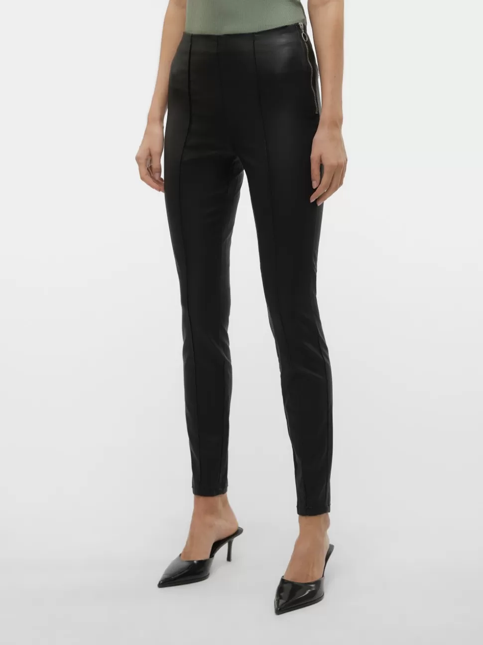 Jeans | Festkläder^VERO MODA VMRONDA Hög Midja Skinny Fit Jeans Black