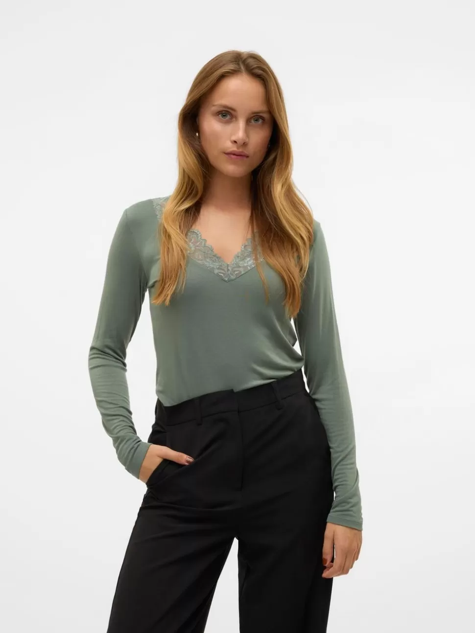 Toppar^VERO MODA VMROSA Topp Laurel Wreath