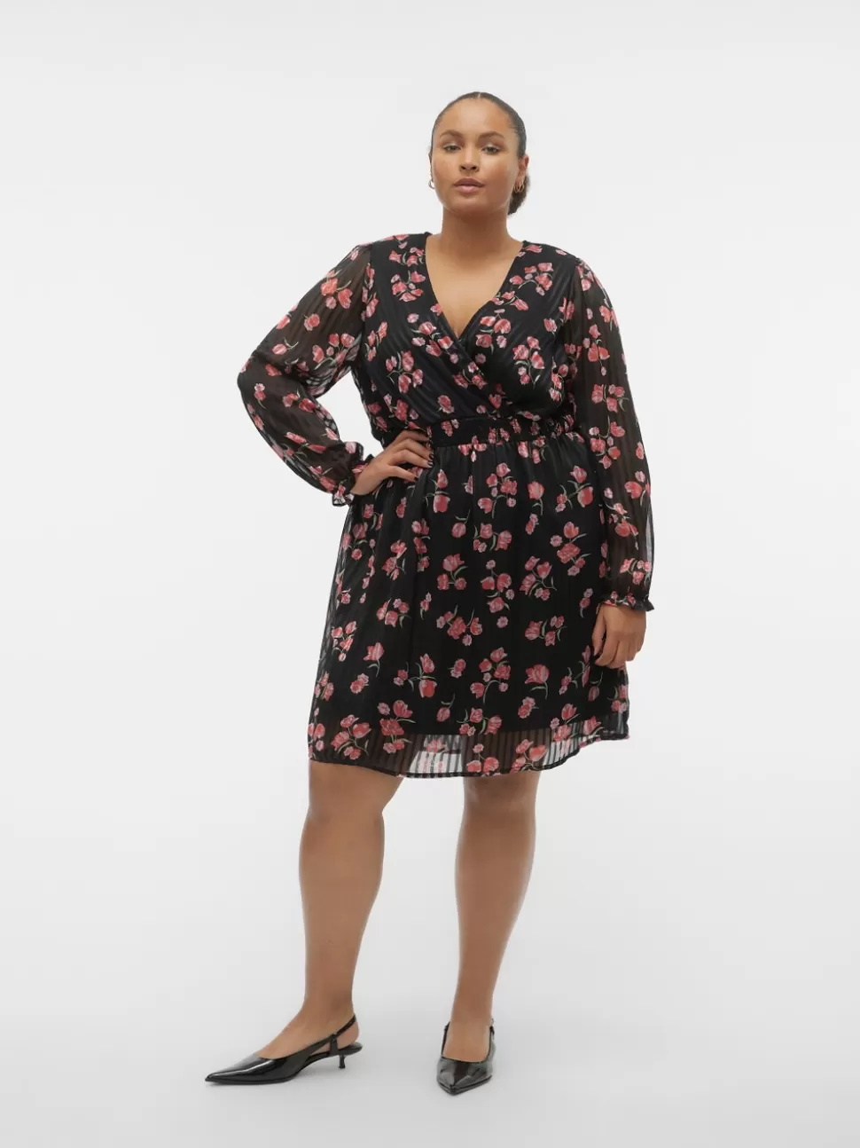 Klänningar^VERO MODA VMROSEY Kort Klänning Black