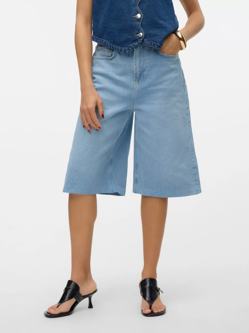 Shorts^VERO MODA VMROWENA Shorts Light Blue Denim