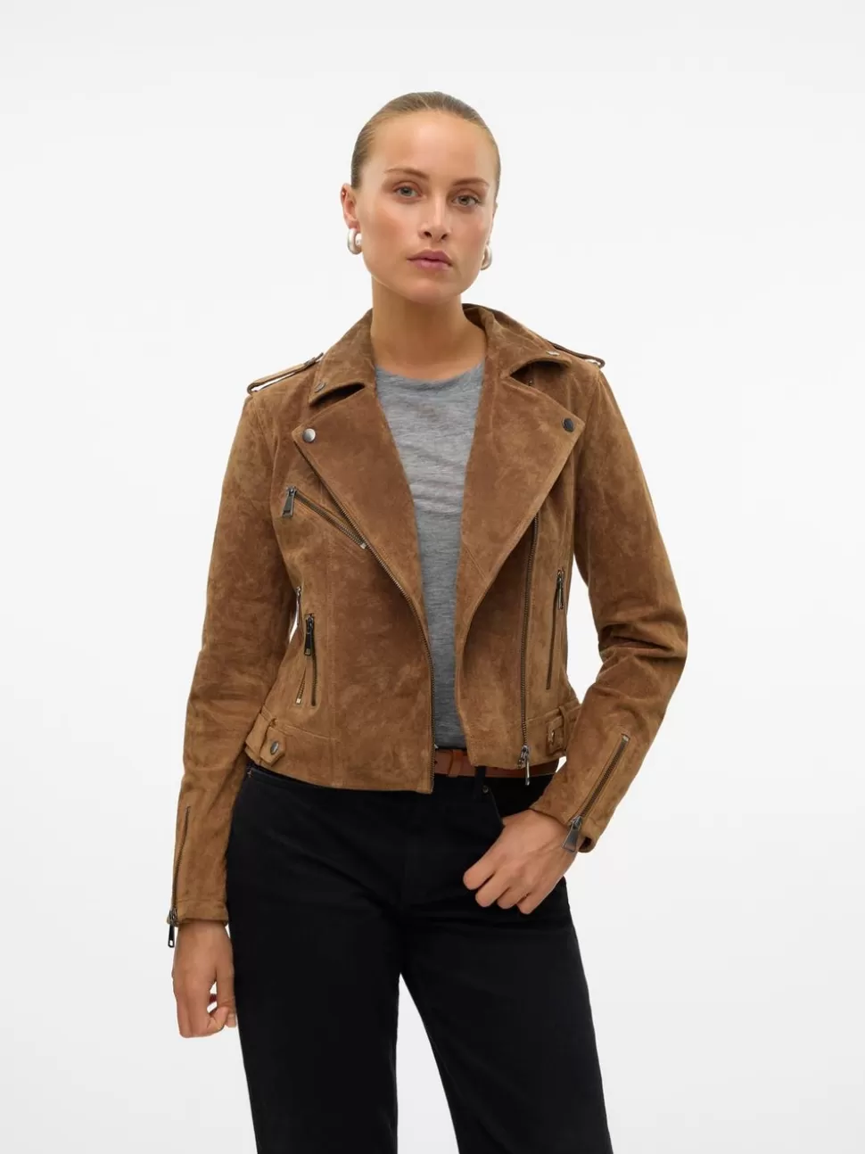 Jackor^VERO MODA VMROYCEALICE Jacka Tobacco Brown