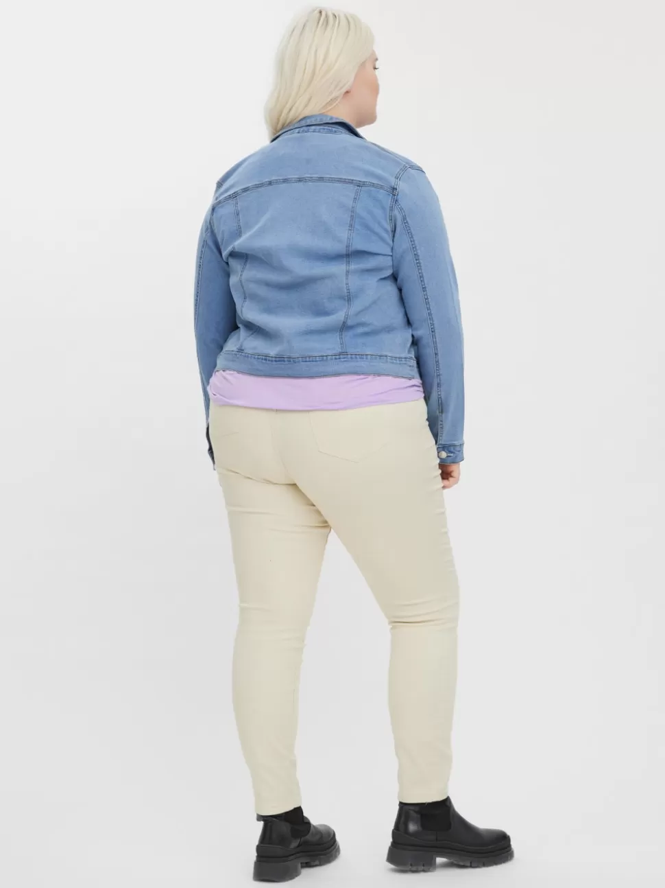Jackor^VERO MODA VMRUNA Jacka Light Blue Denim