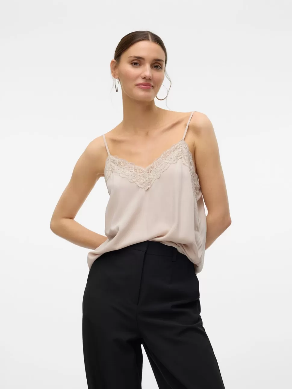 Toppar^VERO MODA VMRUSK Topp Silver Lining