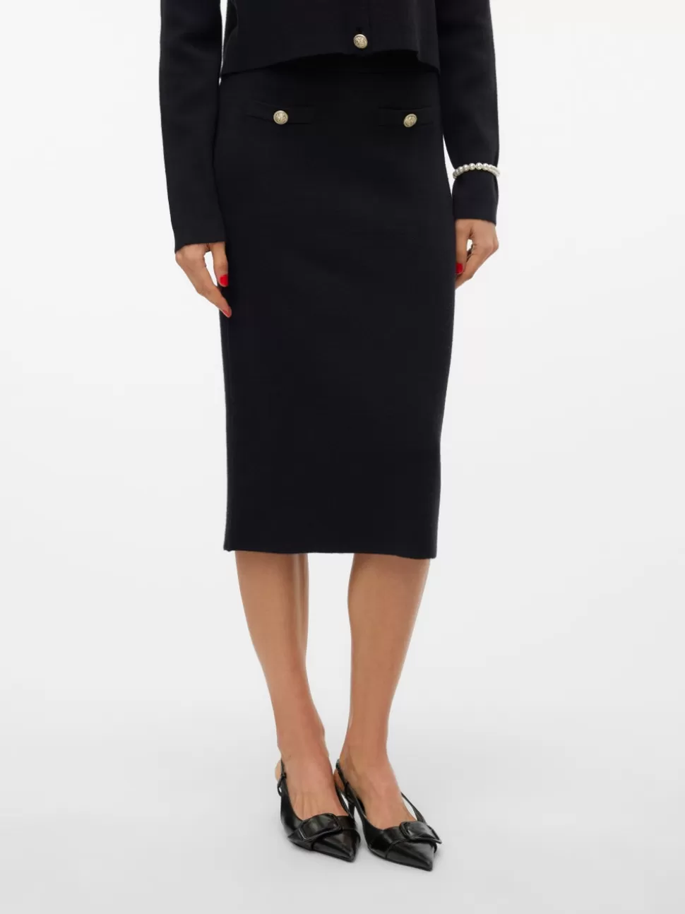 Kjolar^VERO MODA VMSABA Lång Kjol Black