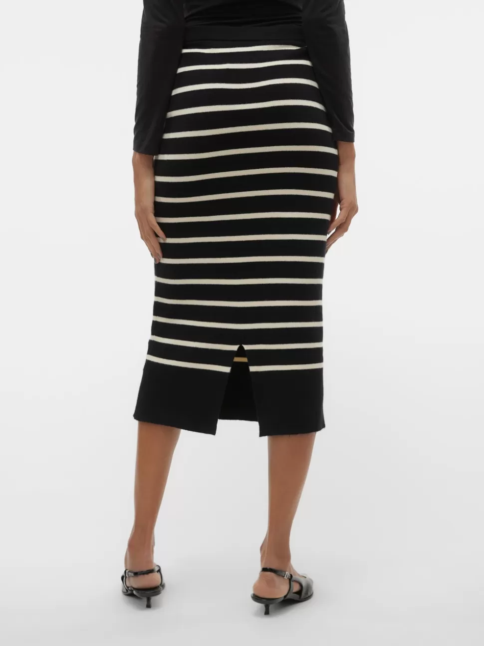 Kjolar^VERO MODA VMSABA Medelhög Midja Midikjol Black