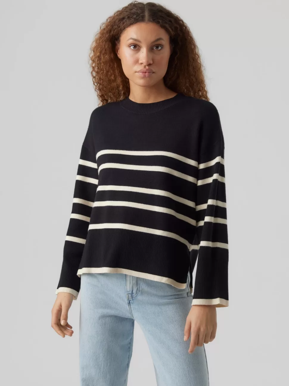 Stickat | Basics^VERO MODA VMSABA Pullover Black