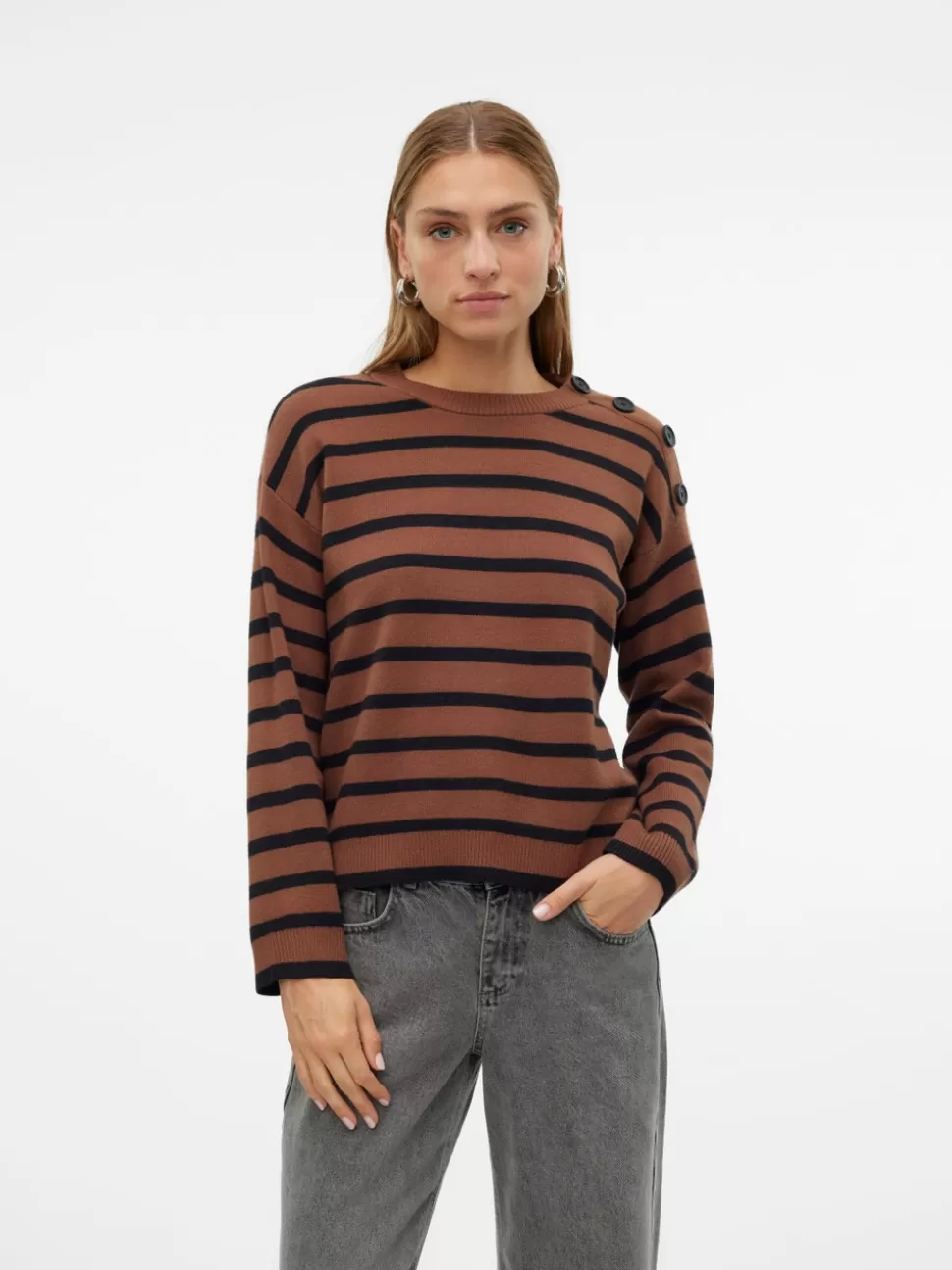 Stickat^VERO MODA VMSABA Pullover Pinecone