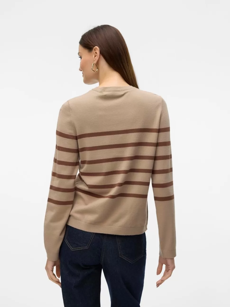 Stickat^VERO MODA VMSABA Pullover Silver Mink