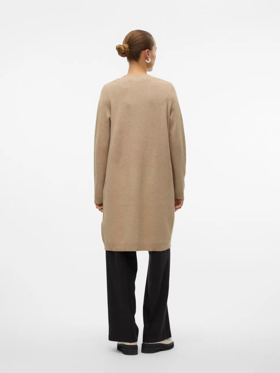 Stickat^VERO MODA VMSABA Stickad Kofta Silver Mink