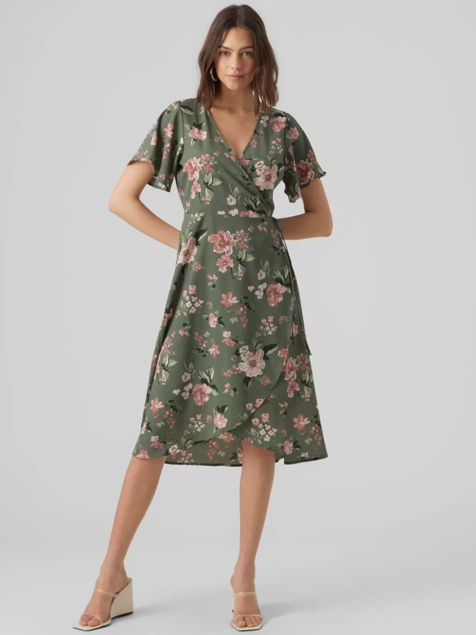 Klänningar^VERO MODA VMSAKI Lång Klänning Laurel Wreath