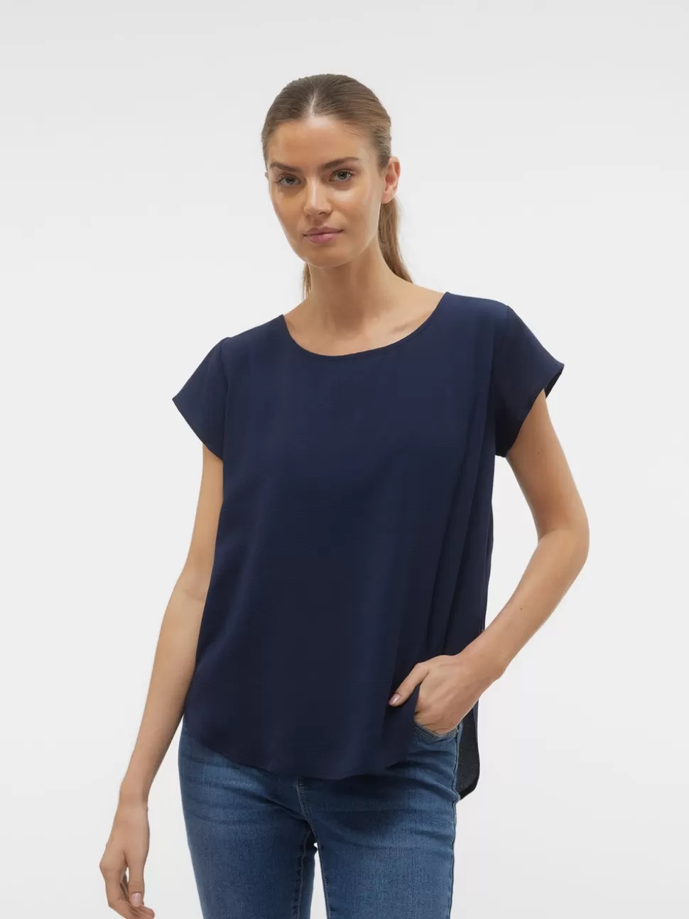 Toppar^VERO MODA VMSAKI Topp Navy Blazer