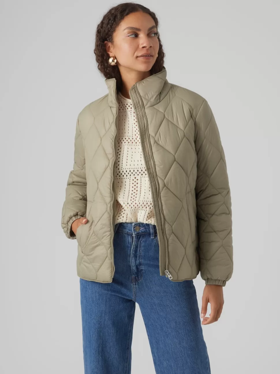 Jackor^VERO MODA VMSARENA Jacka Laurel Oak