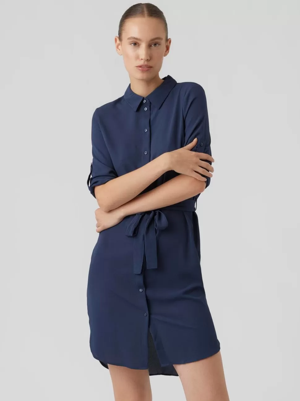 Klänningar^VERO MODA VMSASHA Kort Klänning Black Iris