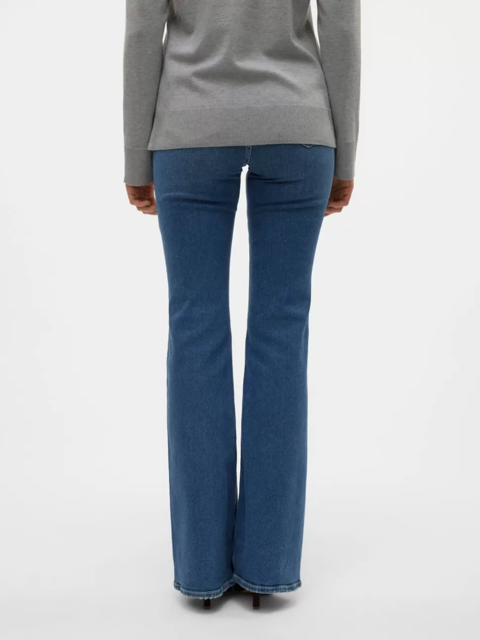 Jeans^VERO MODA VMSELINA Hög Midja Utsvängd Passform Jeans Medium Blue Denim