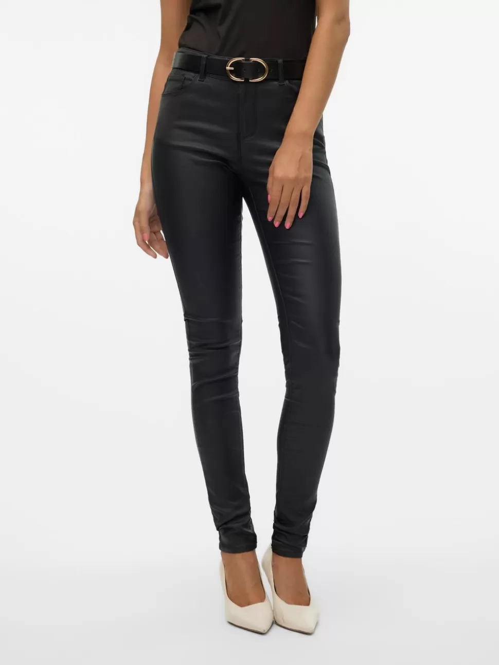 Jeans | Festkläder^VERO MODA VMSEVEN Medelhög Midja Byxor Black
