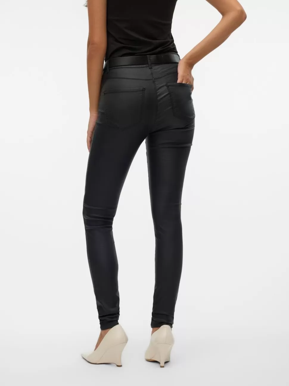 Jeans | Festkläder^VERO MODA VMSEVEN Medelhög Midja Byxor Black