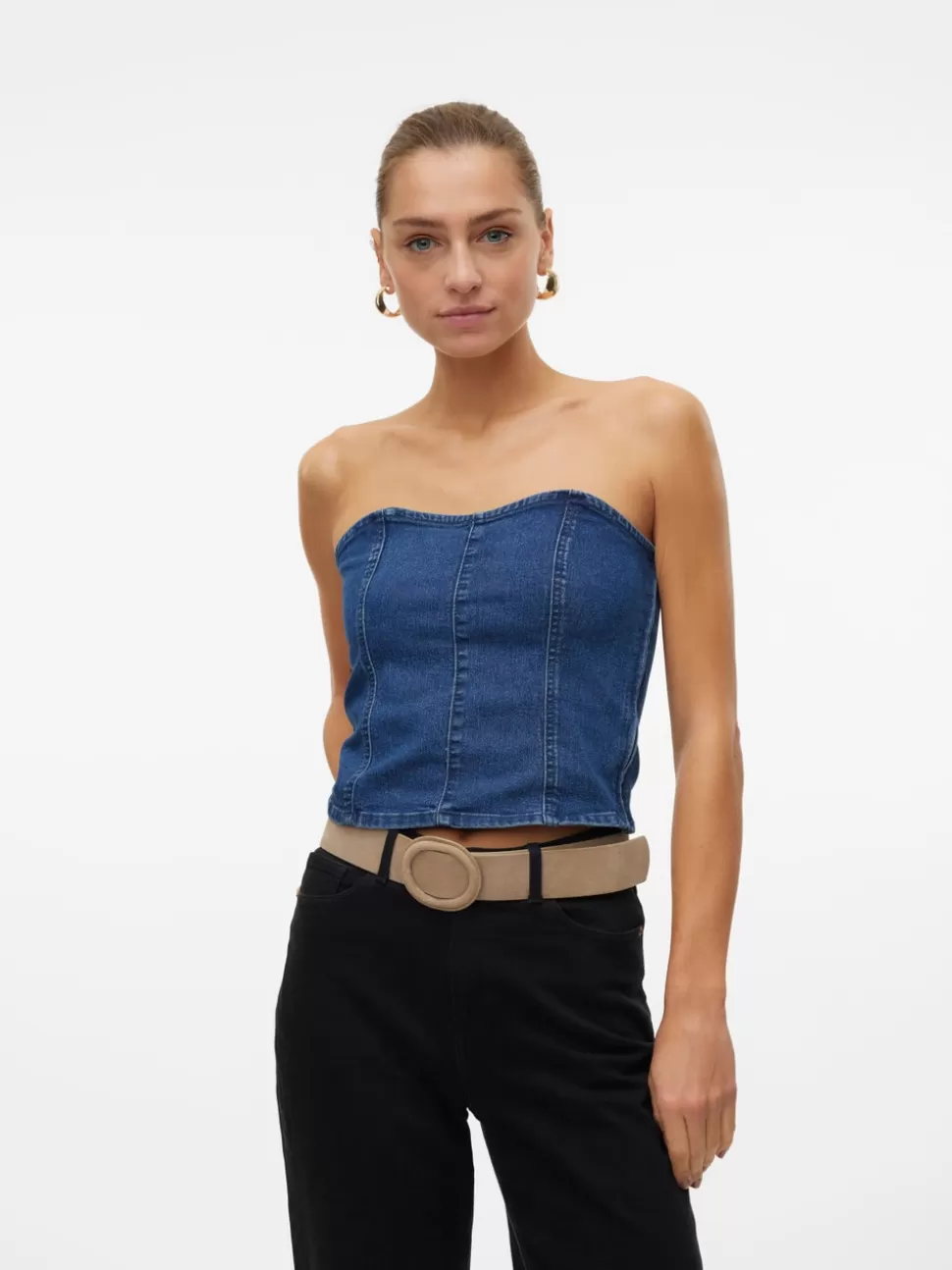 Festkläder | Toppar^VERO MODA VMSHERIDAN Topp Dark Blue Denim