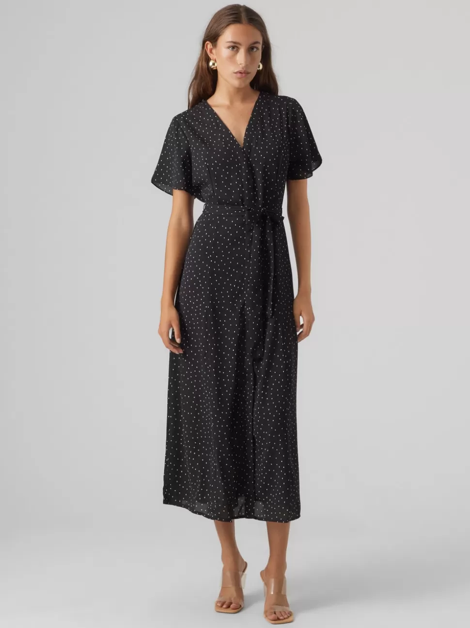 Klänningar^VERO MODA VMSIDRA Lång Klänning Black