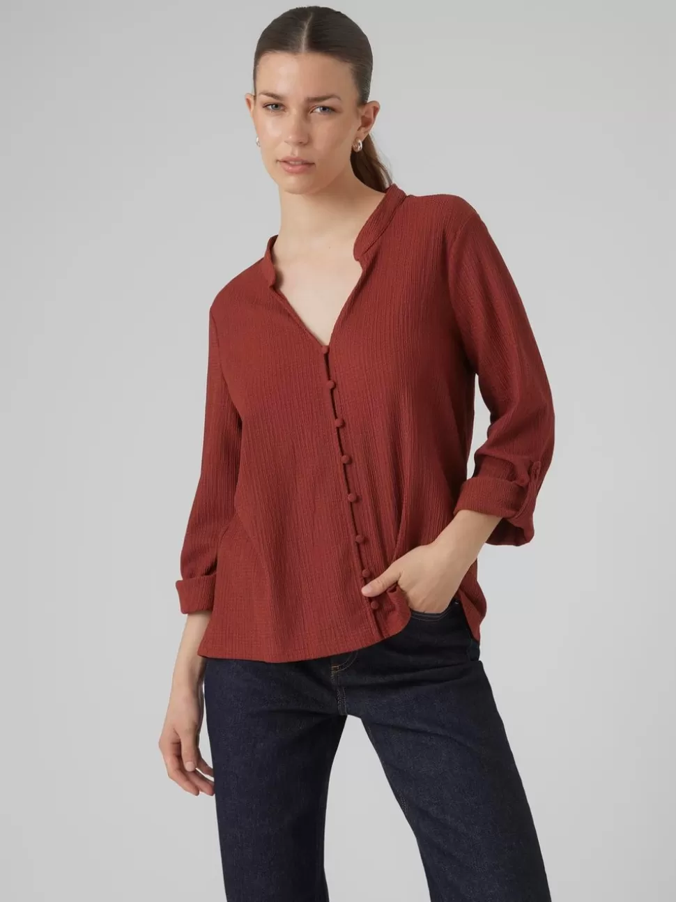 Skjortor | Toppar^VERO MODA VMSIE Skjorta Madder Brown