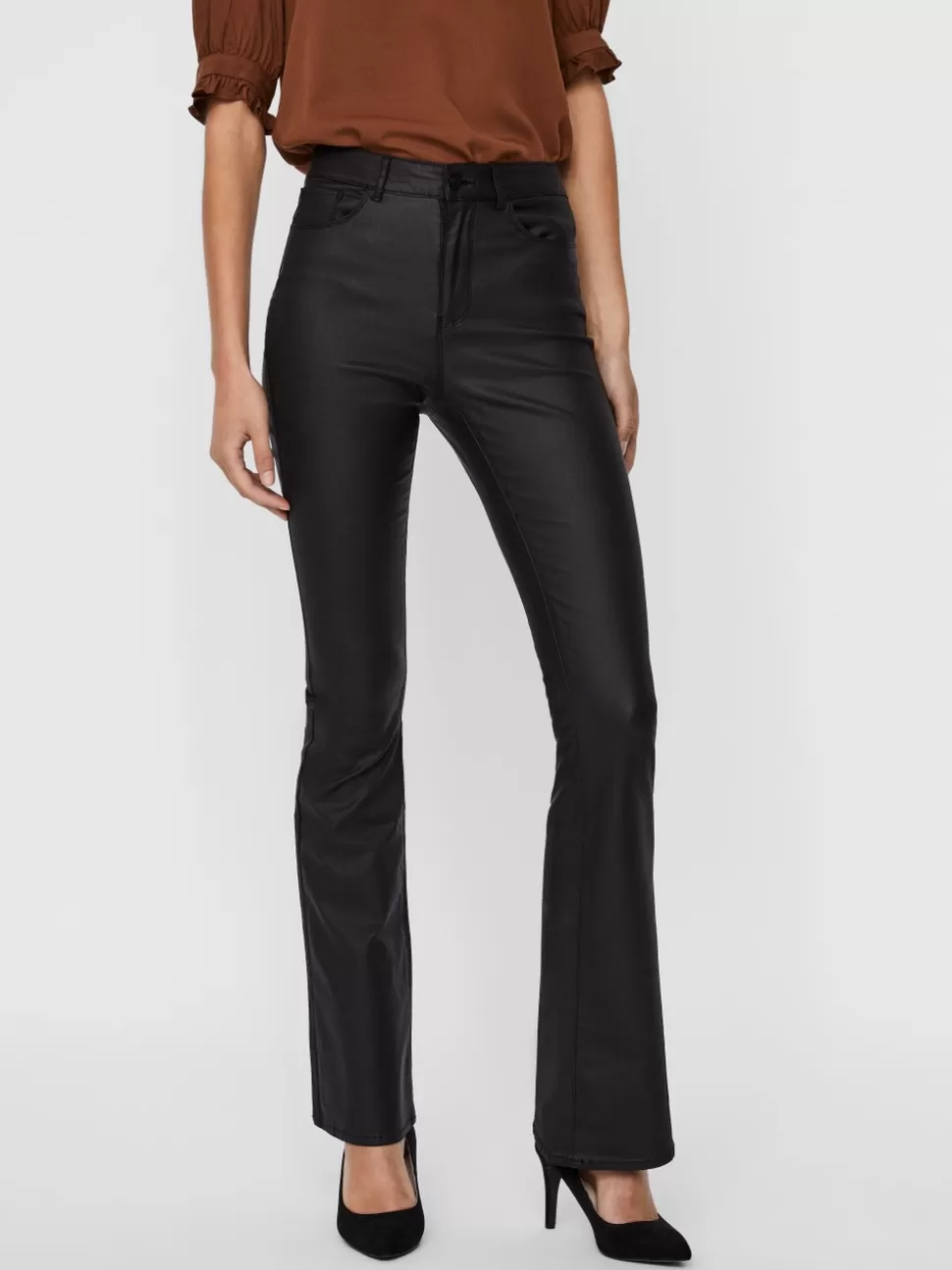 Byxor | Basics^VERO MODA VMSIGA Hög Midja Byxor Black