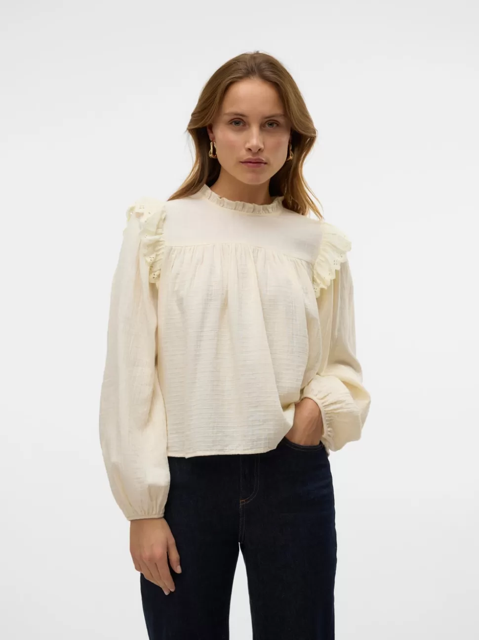 Toppar^VERO MODA VMSILJA Topp Birch