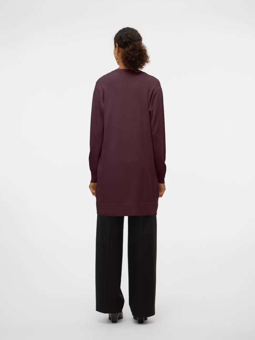 Stickat^VERO MODA VMSILJE Stickad Kofta Winetasting