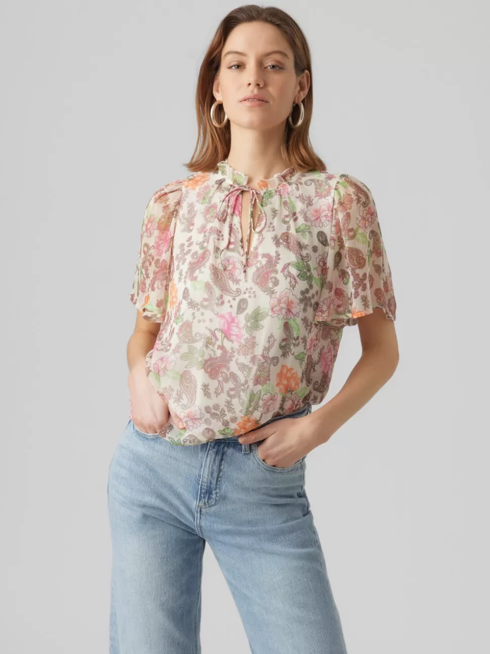 Toppar^VERO MODA VMSILO Topp Birch