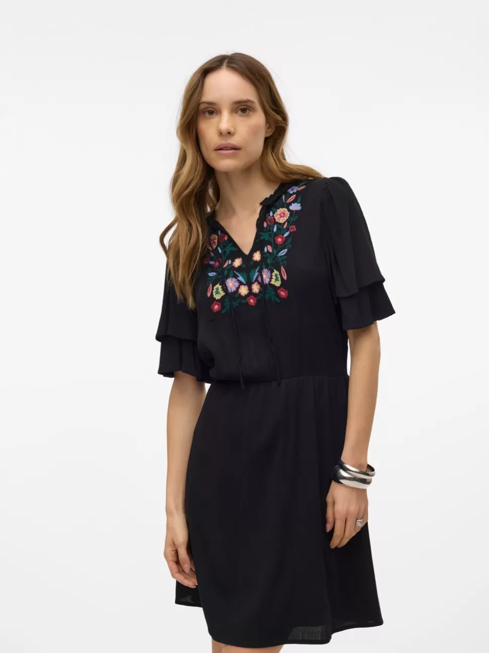 Klänningar^VERO MODA VMSINA Kort Klänning Black