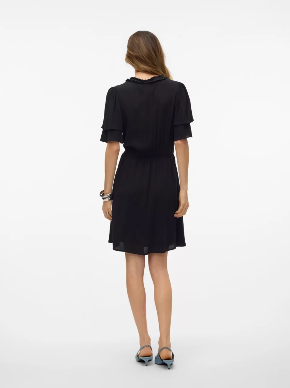 Klänningar^VERO MODA VMSINA Kort Klänning Black