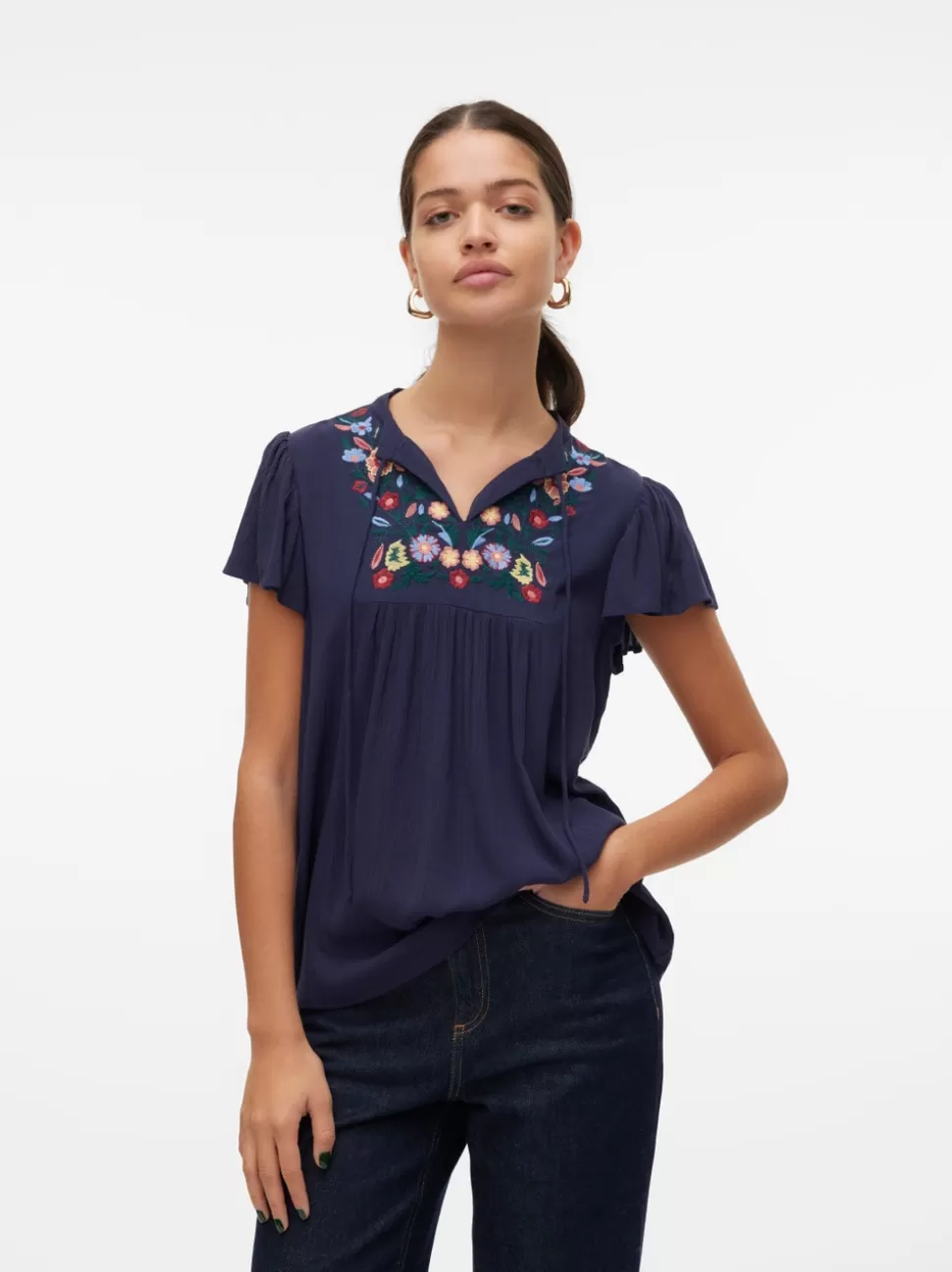Toppar^VERO MODA VMSINA Topp Navy Blazer