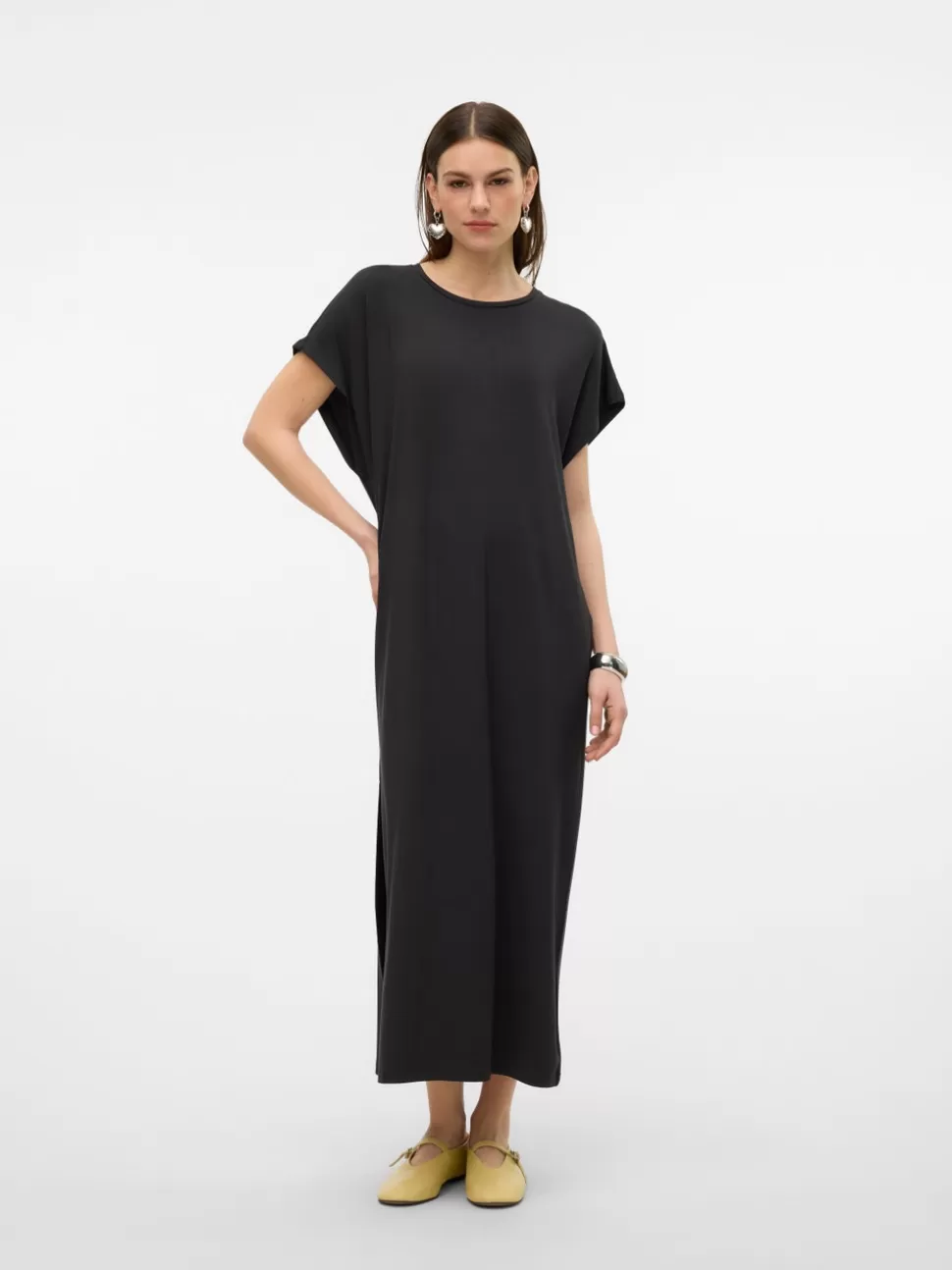Klänningar^VERO MODA VMSINI Lång Klänning Black