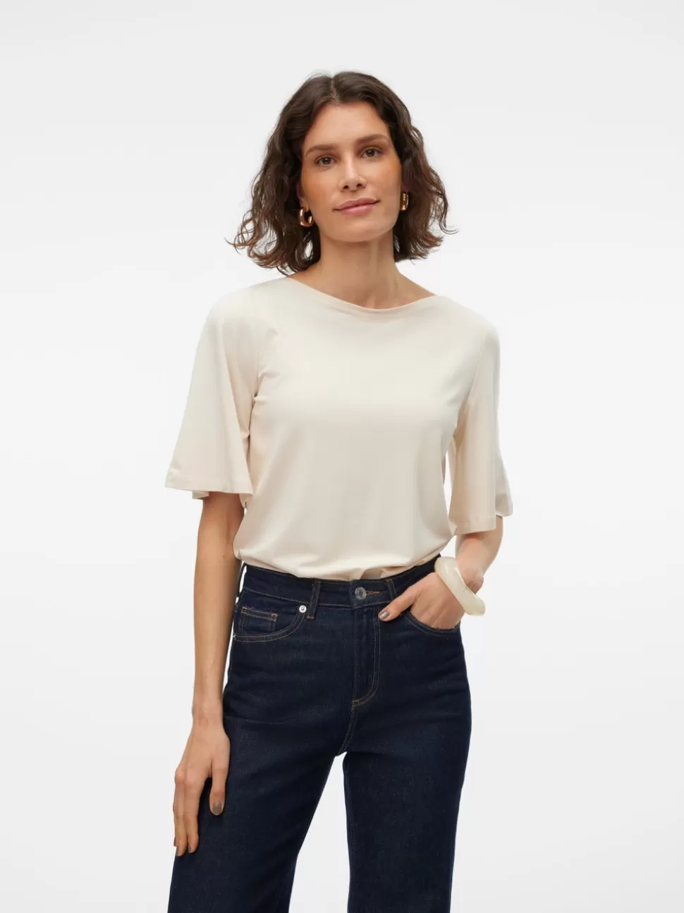 Toppar^VERO MODA VMSINI T-shirt Birch