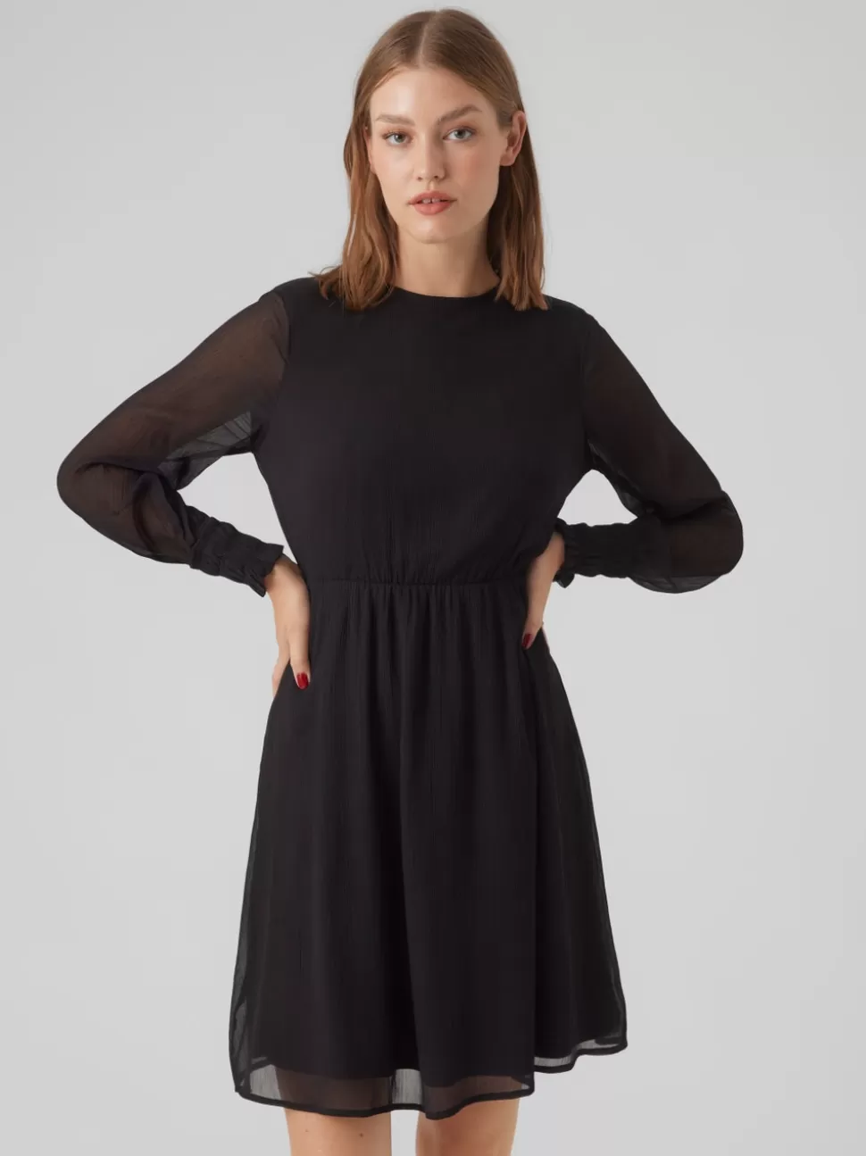 Klänningar^VERO MODA VMSMILLA Kort Klänning Black