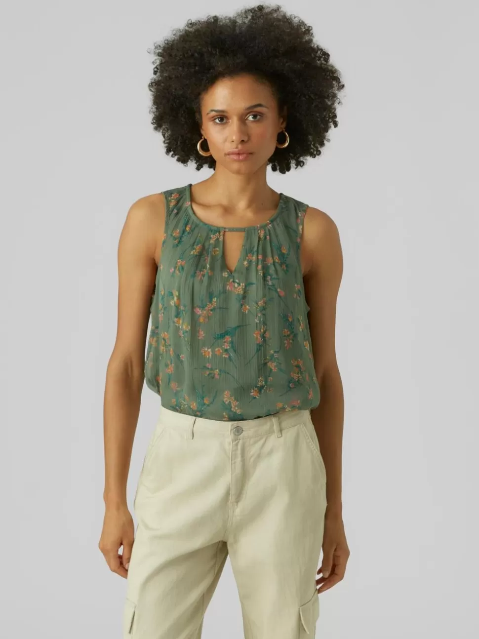 Toppar^VERO MODA VMSMILLA Topp Laurel Wreath