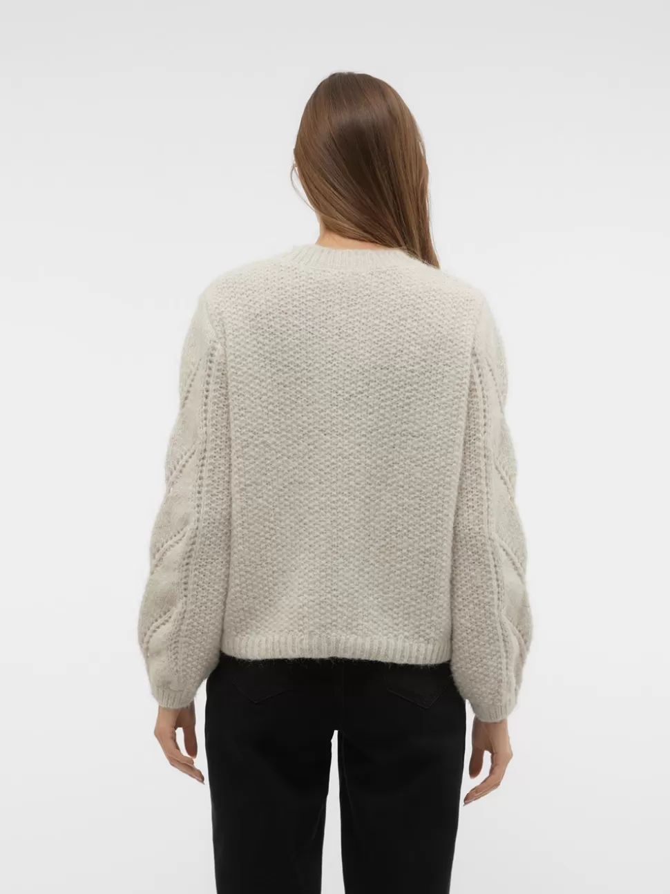 Stickat^VERO MODA VMSOF Pullover Silver Lining