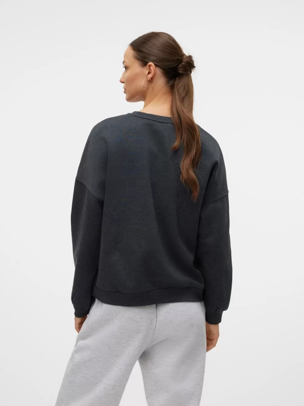 Sweatshirts^VERO MODA VMSONJA Sweatshirt Dark Grey Melange
