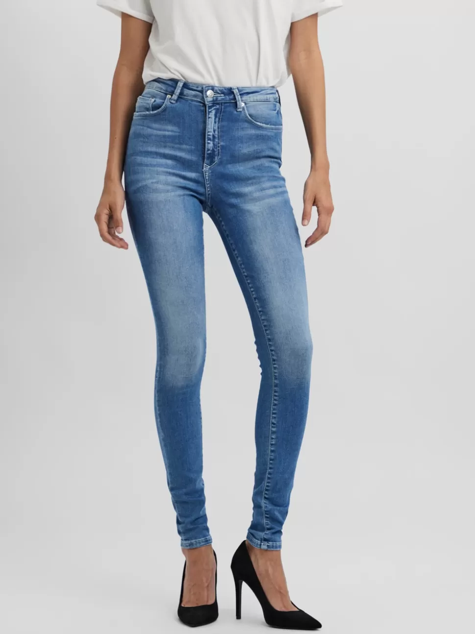 Jeans^VERO MODA VMSOPHIA Hög Midja Jeans Medium Blue Denim
