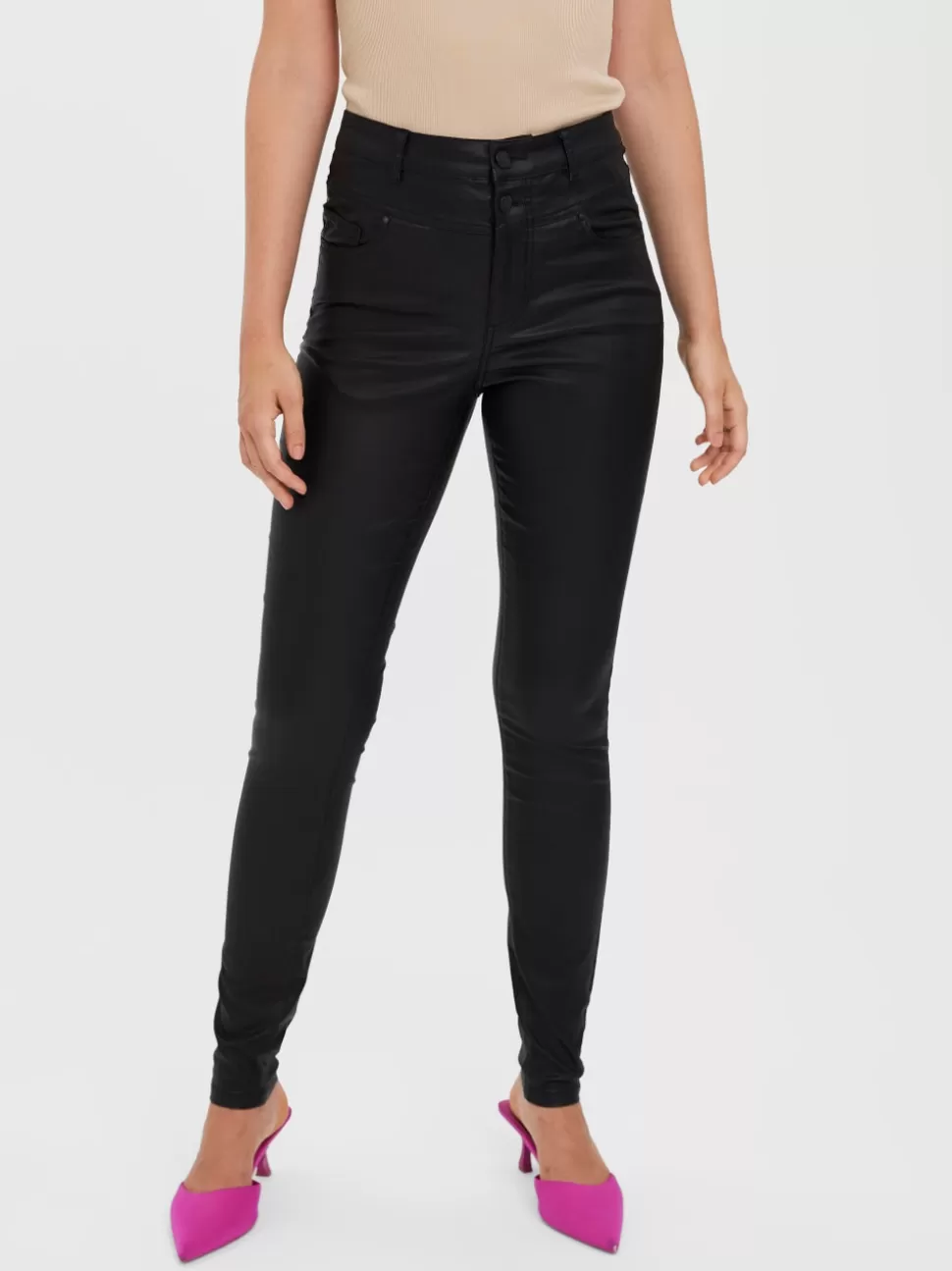 Jeans^VERO MODA VMSOPHIA Hög Midja Skinny Fit Jeans Black
