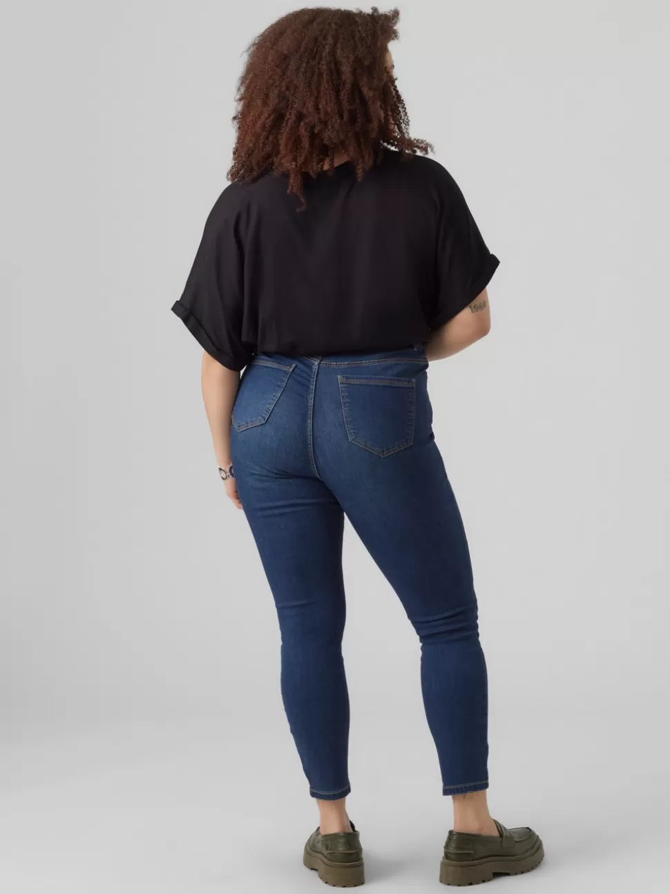 Jeans^VERO MODA VMSOPHIA Hög Midja Skinny Fit Jeans Dark Blue Denim