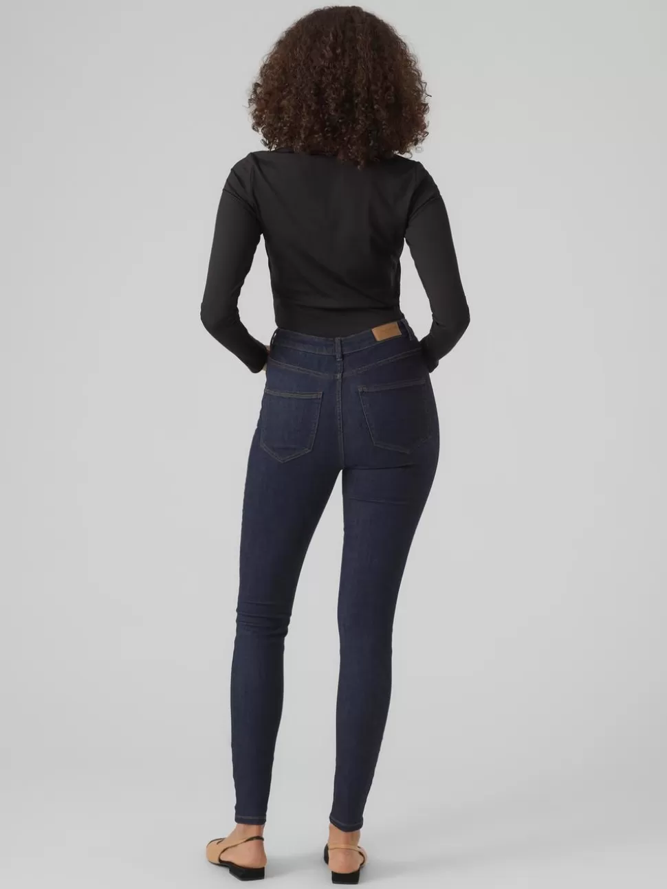Jeans^VERO MODA VMSOPHIA Hög Midja Skinny Fit Jeans Dark Blue Denim