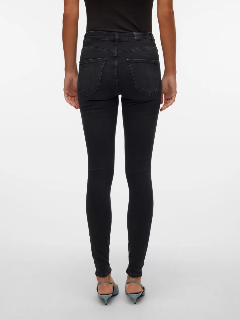 Jeans^VERO MODA VMSOPHIA Hög Midja Skinny Fit Jeans Black Denim