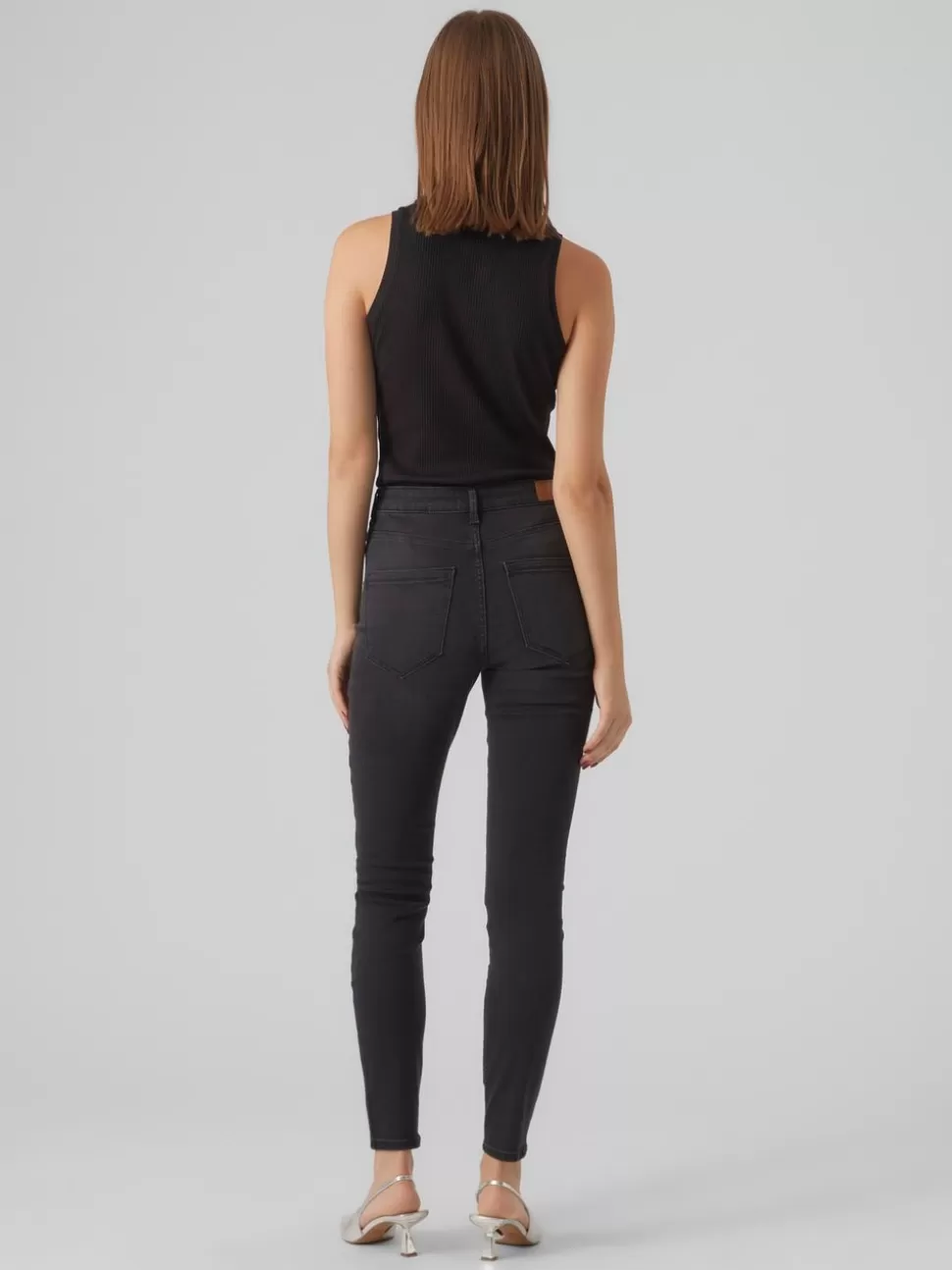 Jeans^VERO MODA VMSOPHIA Hög Midja Skinny Fit Jeans Black Denim