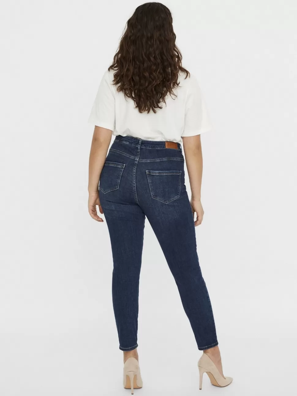 Jeans^VERO MODA VMSOPHIA Hög Midja Slim Fit Jeans Medium Blue Denim