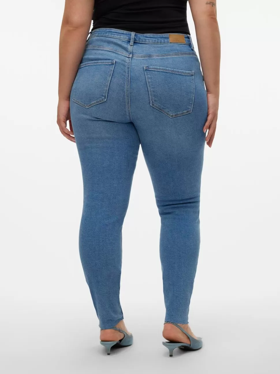 Jeans^VERO MODA VMSOPHIA Hög Midja Slim Fit Jeans Medium Blue Denim