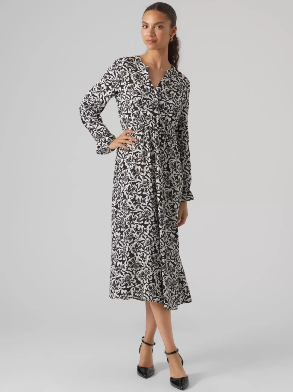 Klänningar^VERO MODA VMSOPHIA Lång Klänning Black