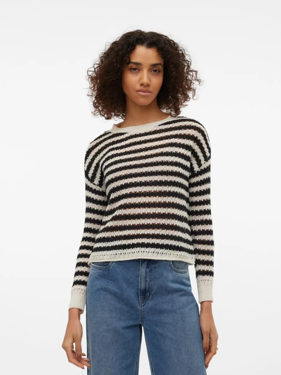 Stickat^VERO MODA VMSPRING Pullover Birch