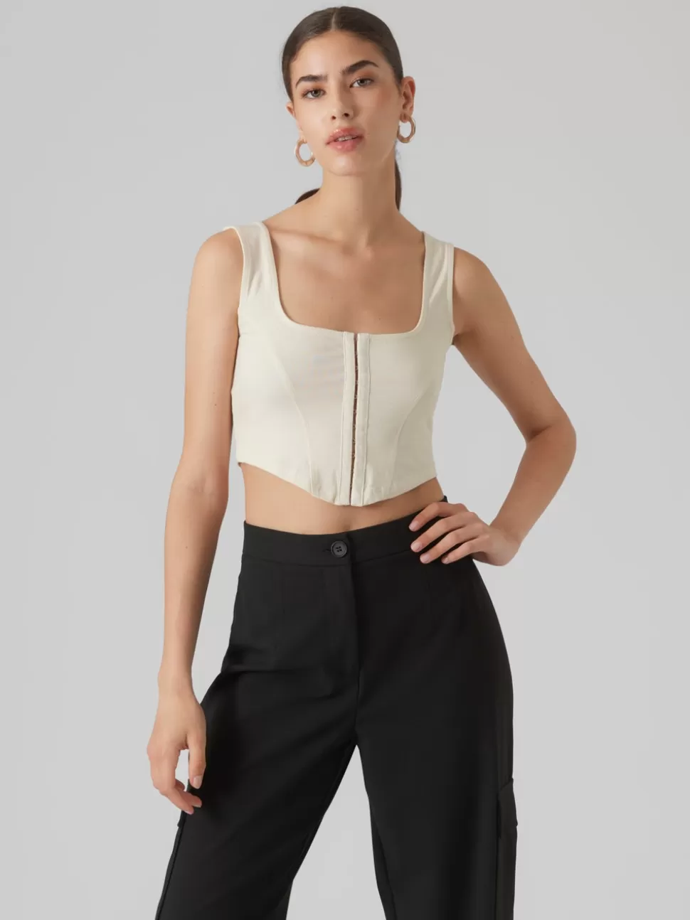 Toppar^VERO MODA VMSTELLA Linne Birch